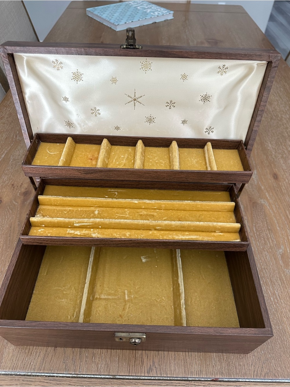 Vintage ✨Mele inspired ✨ MCM Jewelry Box with Gold Velvet Lining